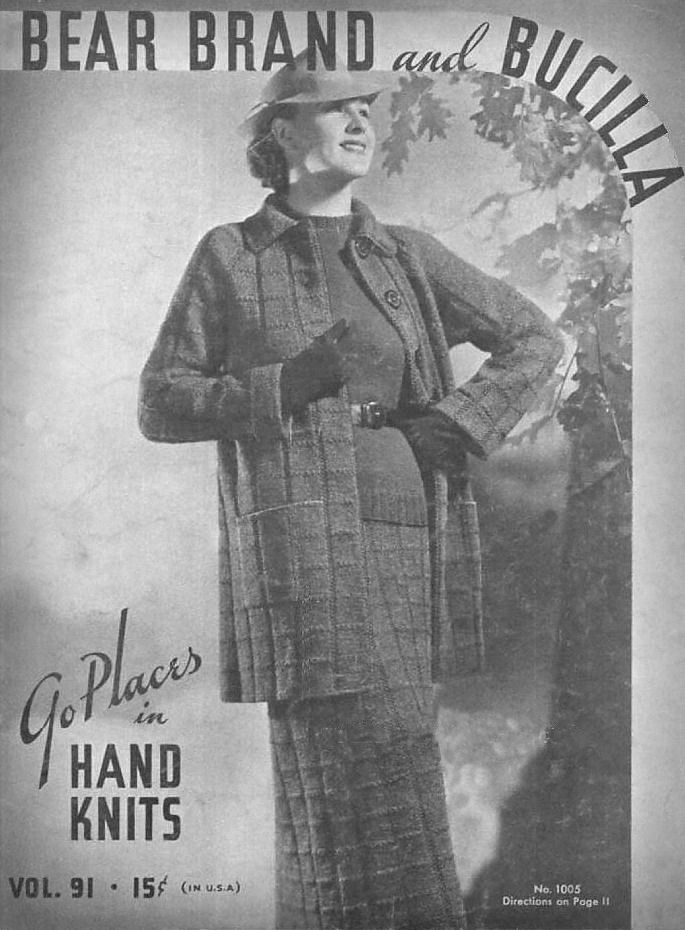 bucilla, knitting, crochet, patterns, vintage , 30s, 1930, bernhard ulmann, coats, suits, dress, ensembles, hats, skirts