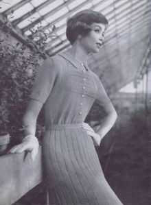 1950s Vintage Knit Dress Pattern