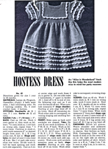 vintage Girls Knitted Dress